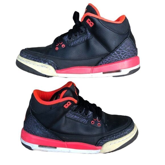 VINTAGE 2012 air jordan 3 retro crimson size 8 - Picture 10 of 16